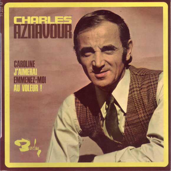 Cover Charles Aznavour - Caroline   (7, EP) Schallplatten Ankauf