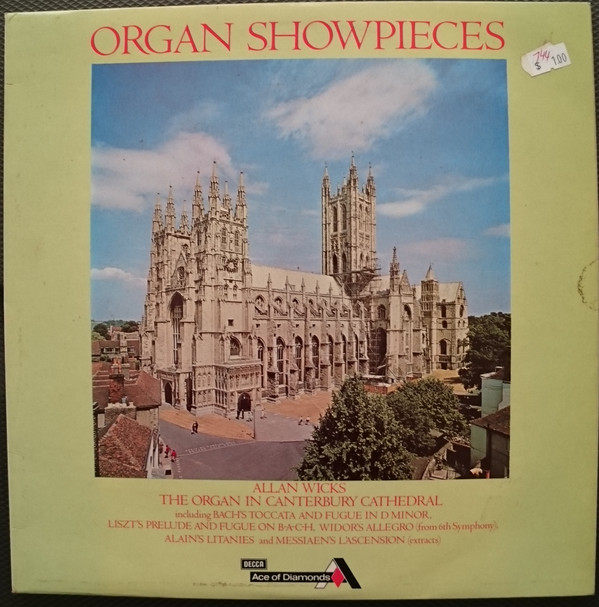 Cover Allan Wicks, Bach*, Liszt*, Widor*, Alain*, Messiaen* - Organ Showpieces (LP) Schallplatten Ankauf