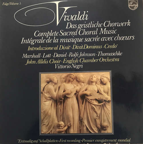 Cover Vivaldi* - Complete Sacred Choral Music Volume 5 (LP) Schallplatten Ankauf