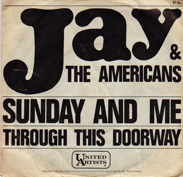 Cover Jay & The Americans - Sunday And Me (7, Mono) Schallplatten Ankauf