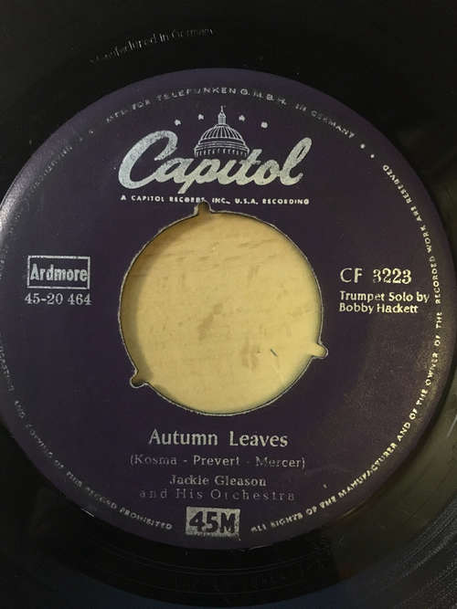 Cover Jackie Gleason And His Orchestra - Autumn Leaves / Oo! What You Do To Me (7, Single, Ins) Schallplatten Ankauf