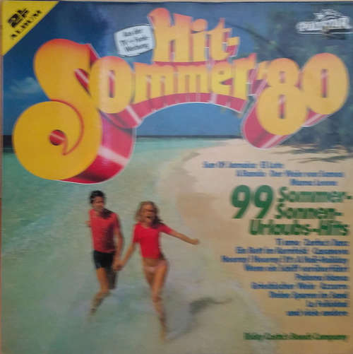 Cover Various - Hit-Sommer '80 (99 Sommer-Sonnen-Urlaubs-Hits) (2xLP) Schallplatten Ankauf