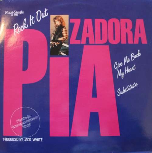 Cover Pia Zadora - Rock It Out / Give Me Back My Heart / Substitute (12, Maxi, Cle) Schallplatten Ankauf