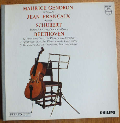 Cover Maurice Gendron, Jean Françaix - Schubert Beethoven (LP, Album) Schallplatten Ankauf