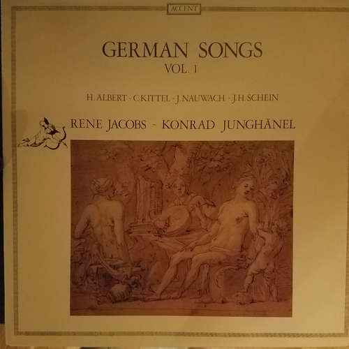 Cover René Jacobs, Konrad Junghänel - German Songs Vol. 1 (LP) Schallplatten Ankauf