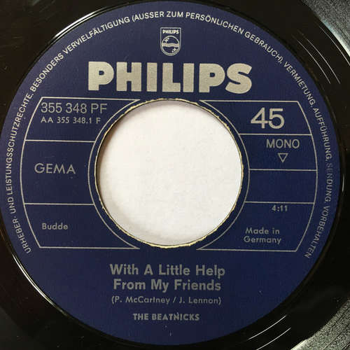 Bild Beatnicks* - With A Little Help From My Friends / Good Times (7, Single, Mono) Schallplatten Ankauf