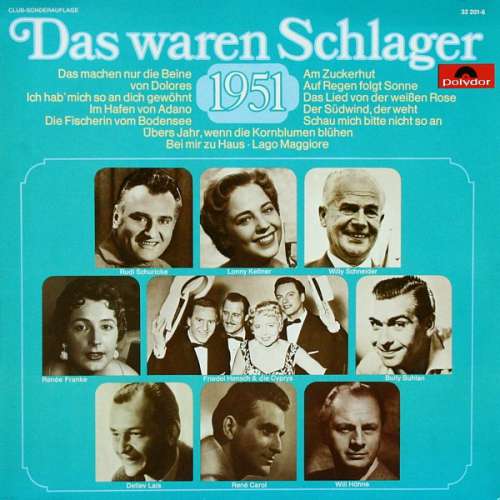 Cover Various - Das Waren Schlager 1951 (LP, Comp, Mono, Club) Schallplatten Ankauf