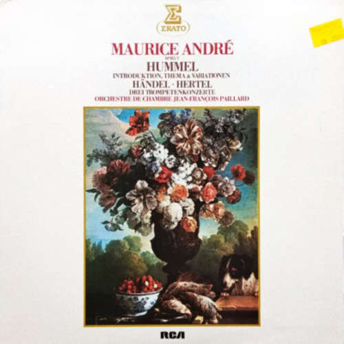 Cover Maurice André Spielt Hummel* / Haendel* / Hertel* ; Orchestre De Chambre Jean-François Paillard - Introduction, Theme & Variationen / Drei Trompetenkonzerte (LP) Schallplatten Ankauf