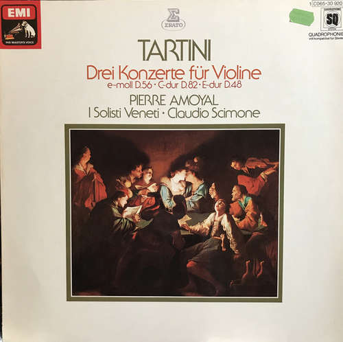 Cover Tartini*, Pierre Amoyal, I Solisti Veneti, Claudio Scimone - Drei Konzerte Für Violine (LP, Quad) Schallplatten Ankauf