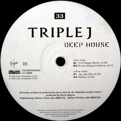 Cover Triple J (2) - Deep House (12, Promo) Schallplatten Ankauf