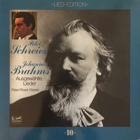 Cover Peter Schreier, Johannes Brahms, Peter Rösel - Ausgewählte Lieder (LP, Album) Schallplatten Ankauf