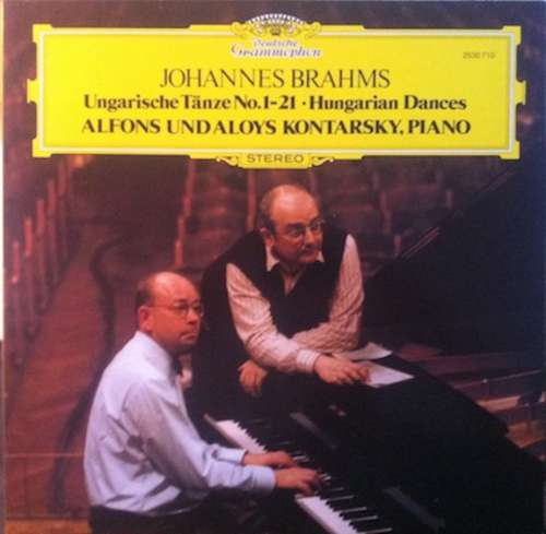 Cover Johannes Brahms - Alfons Und Aloys Kontarsky* - Ungarische Tänze No. 1-21 (LP) Schallplatten Ankauf