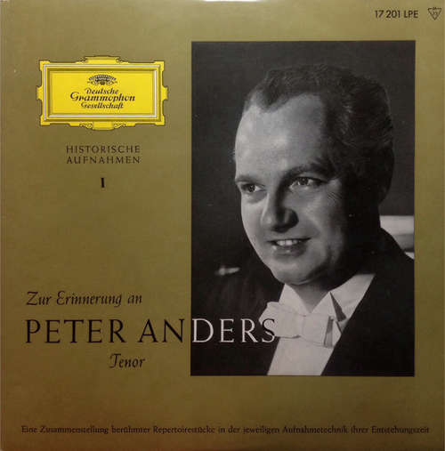 Cover Peter Anders (2) - Zur Erinnerung An Peter Anders (10, Mono) Schallplatten Ankauf