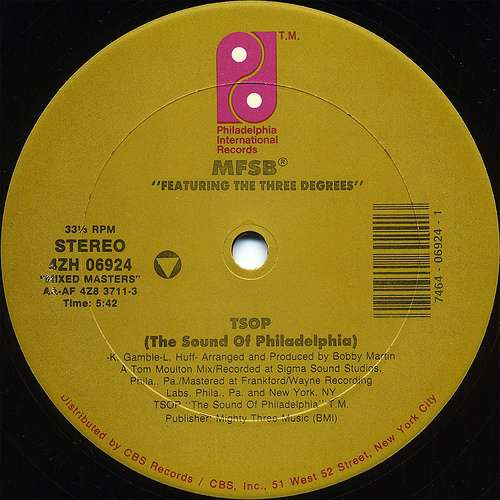 Cover MFSB Featuring The Three Degrees - TSOP (The Sound Of Philadelphia) / Love Is The Message (12, RE) Schallplatten Ankauf