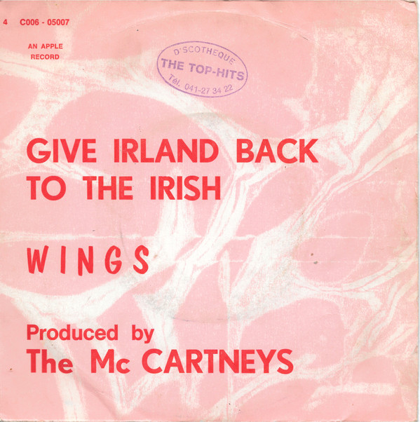 Cover Wings (2) - Give Irland Back To The Irish (7, Single) Schallplatten Ankauf