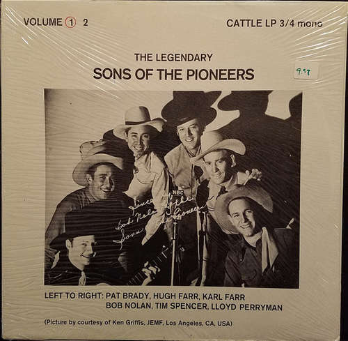 Cover The Sons Of The Pioneers - The Legendary Sons Of The Pioneers Volume 1 (LP, Album, Mono) Schallplatten Ankauf