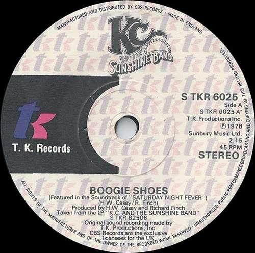 Cover KC And The Sunshine Band* - Boogie Shoes (7, Single) Schallplatten Ankauf