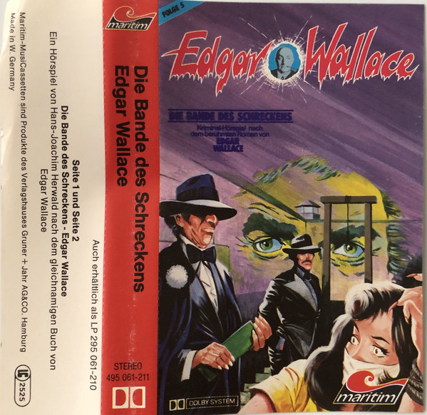 Cover Edgar Wallace / Hans-Joachim Herwald - Edgar Wallace  5 - Die Bande Des Schreckens (Cass) Schallplatten Ankauf
