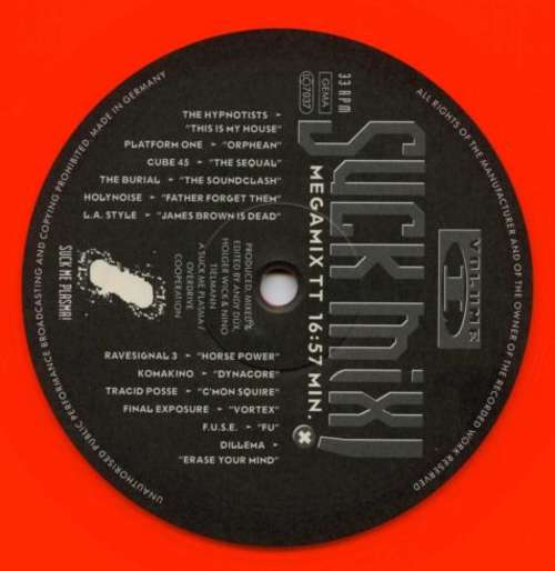 Bild Various - Suck Mix! Volume 1 (12, S/Sided, Mixed, Red) Schallplatten Ankauf
