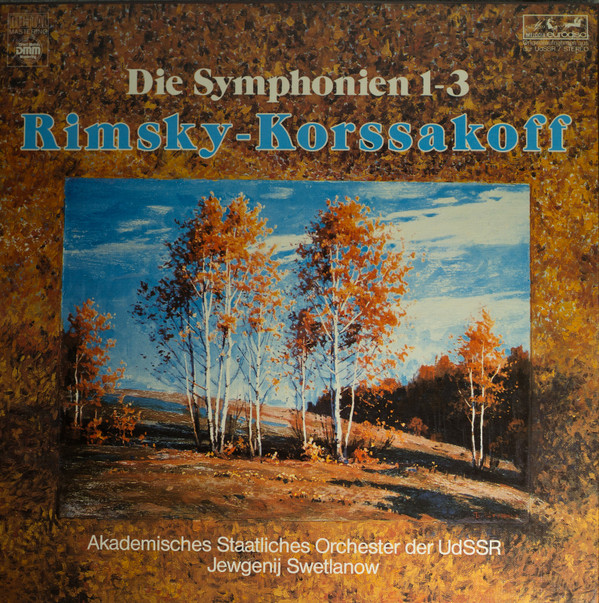 Cover Rimsky-Korssakoff*, Jewgenij Swetlanow*, Akademisches Staatliches Orchester der UdSSR* - Die Symphonien 1-3 (3xLP + Box) Schallplatten Ankauf