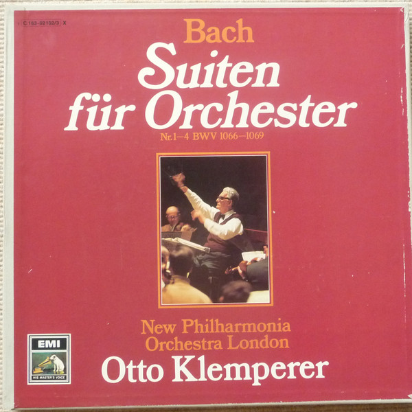 Cover Johann Sebastian Bach, Otto Klemperer, New Philharmonia Orchestra, Gareth Morris (2) - Die Vier Orchestersuiten (2xLP + Box) Schallplatten Ankauf