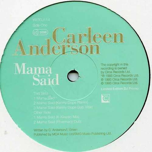 Cover Mama Said Schallplatten Ankauf