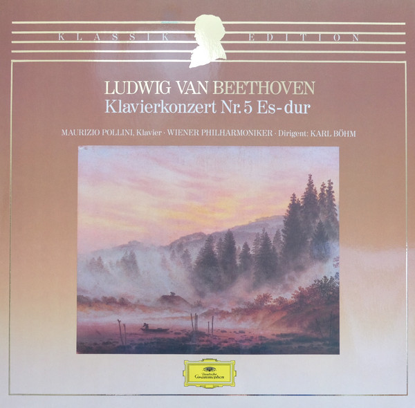 Cover Ludwig van Beethoven - Maurizio Pollini · Wiener Philharmoniker · Karl Böhm - Klavierkonzert Nr.5 Es-Dur (LP, Club) Schallplatten Ankauf