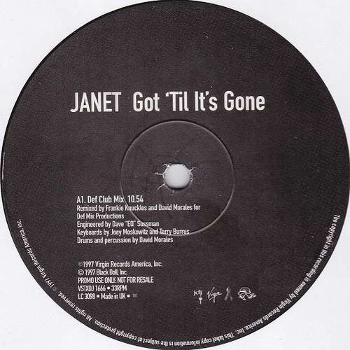 Cover Janet* - Got 'Til It's Gone (2x12, Promo) Schallplatten Ankauf