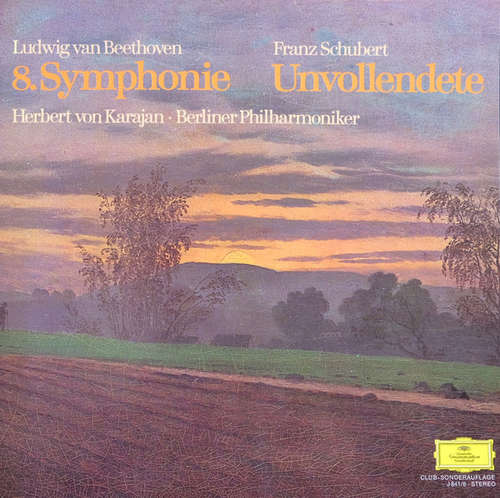 Cover Ludwig van Beethoven / Franz Schubert - Herbert von Karajan · Berliner Philharmoniker - 8.Symphonie / Unvollendete (LP, Club) Schallplatten Ankauf