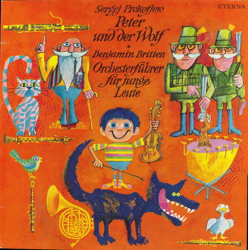 Cover Sergej Prokofjew* / Benjamin Britten - Peter Und Der Wolf / Orchesterführer Für Junge Leute (LP, Album, RE) Schallplatten Ankauf