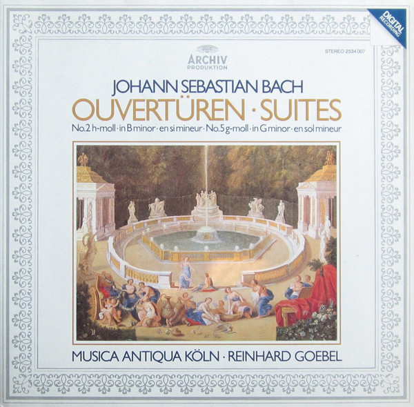 Cover Johann Sebastian Bach, Musica Antiqua Köln, Reinhard Goebel - Ouvertüren-Suites (LP, Album) Schallplatten Ankauf