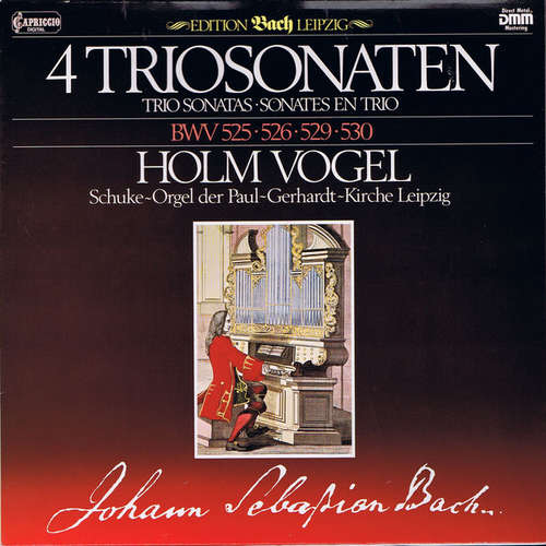 Cover Johann Sebastian Bach, Holm Vogel - 4 Triosonaten BWV 525 • 526 • 529 • 530 - Schuke-Orgel Der Paul-Gerhardt-Kirche Leipzig (LP, Club, Gat) Schallplatten Ankauf