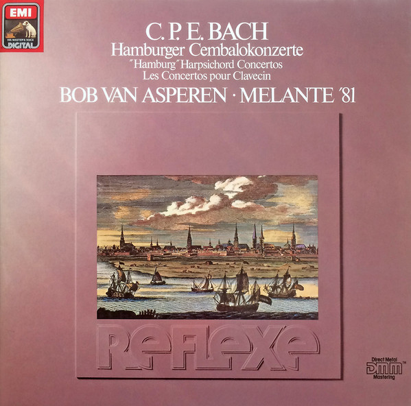 Cover C.P.E. Bach* - Bob Van Asperen / Melante '81 Orchestra - Hamburger Cembalokonzerte (2xLP, Album, Gat) Schallplatten Ankauf