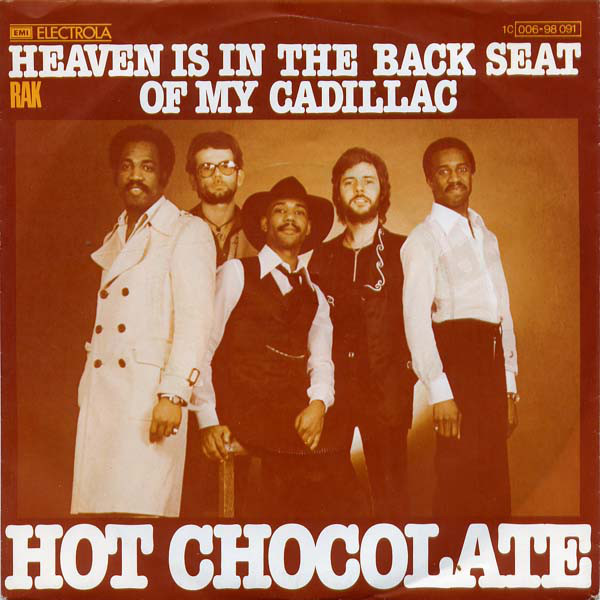 Cover Hot Chocolate - Heaven Is In The Back Seat Of My Cadillac (7, Single) Schallplatten Ankauf