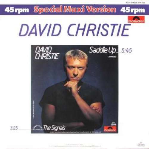 Cover David Christie - Saddle Up (12, Maxi) Schallplatten Ankauf