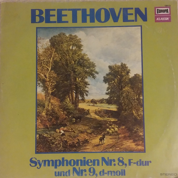 Cover Ludwig van Beethoven - Symphonien Nr.8, F-dur und Nr.9, d-moll (2xLP) Schallplatten Ankauf