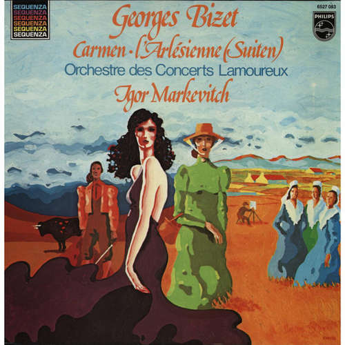 Cover Georges Bizet, Igor Markevitch, Orchestre Des Concerts Lamoureux - Carmen/L'Arlesienne Suiten (LP) Schallplatten Ankauf