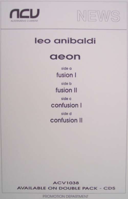 Cover Leo Anibaldi - Aeon (2x12, Promo, W/Lbl, Sta) Schallplatten Ankauf