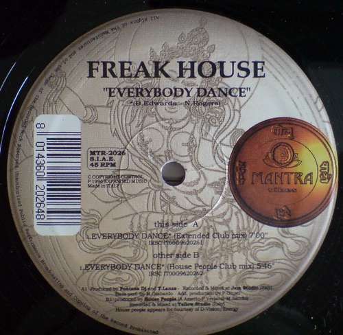 Cover Freak House - Everybody Dance (12) Schallplatten Ankauf