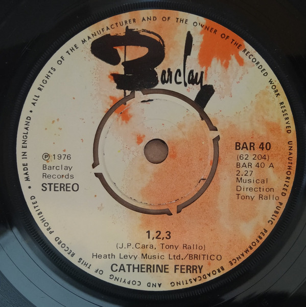 Cover Catherine Ferry - 1, 2, 3 (7, Single) Schallplatten Ankauf