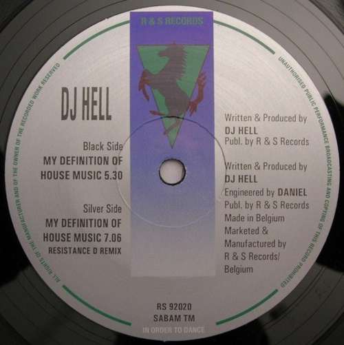 Cover DJ Hell* - My Definition Of House Music (12, RE) Schallplatten Ankauf