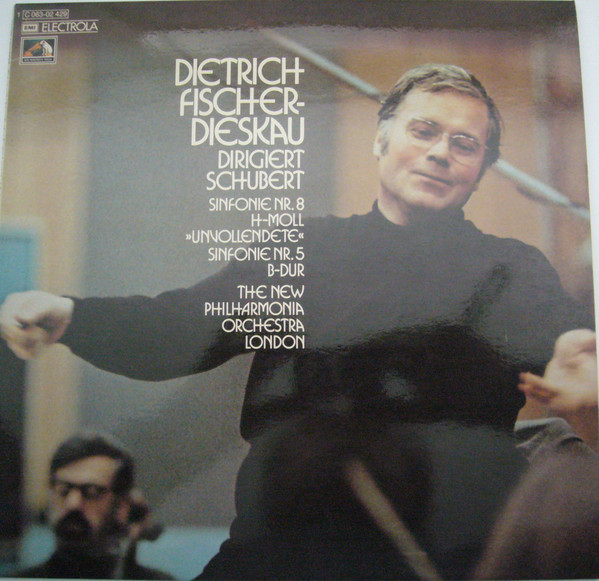 Cover Dietrich Fischer-Dieskau Conducts Schubert*, The New Philharmonia Orchestra* - Symphony No. 8 In B Minor (Unfinished); Symphony No. 5 In B Flat (LP, Album) Schallplatten Ankauf
