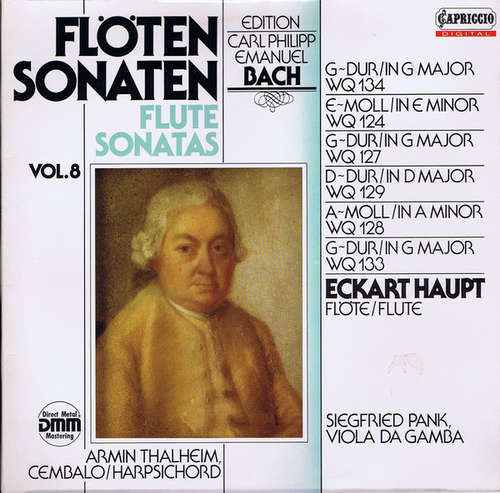 Cover Carl Philipp Emanuel Bach, Eckart Haupt, Siegfried Pank, Armin Thalheim - Flöten Sonaten (LP, Gat) Schallplatten Ankauf
