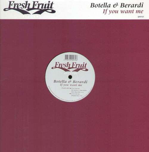 Cover Botella & Berardi - If You Want Me (12) Schallplatten Ankauf