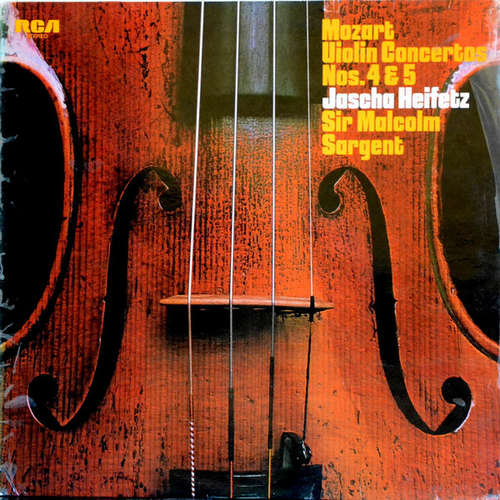 Cover Mozart*, Jascha Heifetz, Sir Malcolm Sargent - Violin Concertos Nos. 4 & 5 (LP) Schallplatten Ankauf