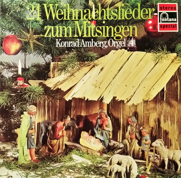 Cover Konrad Amberg - 24 Weihnachtslieder Zum Mitsingen (LP) Schallplatten Ankauf
