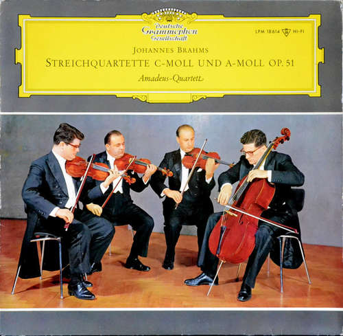 Cover Johannes Brahms, Amadeus-Quartett - Streichquartette C-Moll Und A-Moll Op.51 (LP, Mono) Schallplatten Ankauf