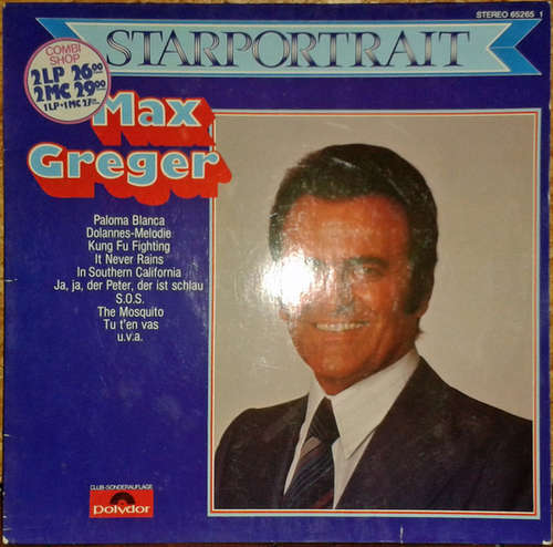 Cover Max Greger - Starportrait (LP, Club) Schallplatten Ankauf
