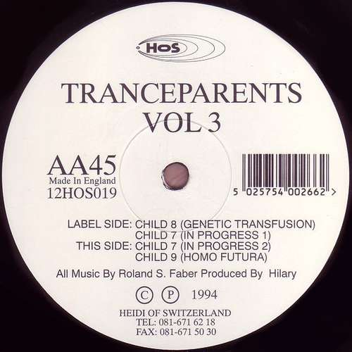 Cover Tranceparents - Vol 3 (12, RP) Schallplatten Ankauf