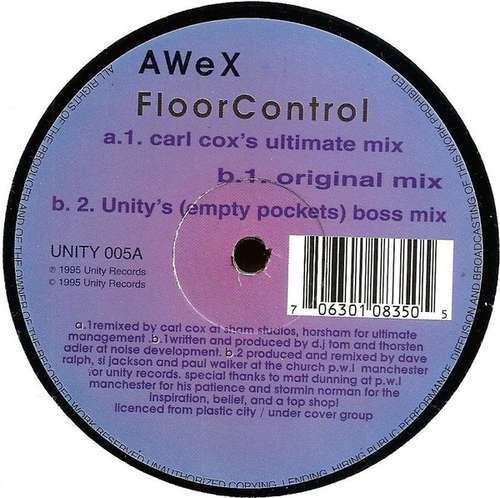 Cover AWeX - FloorControl (12) Schallplatten Ankauf